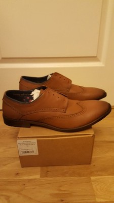 Goodwin Smith Aubyn hellbraune Herrenschuhe mit Flügelspitze Derby UK-Größe 12 47 neu fehlende Spitze