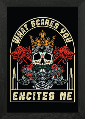 Excites Me Framed Wall Art Poster Canvas Print Picture