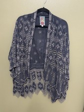Johnny Was Baez Salacia Kimono Embroidery And Eyelet Details Size XL Woman