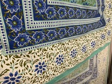 Block Print Coverlet Set Sheets Full Queen Two Sets Pillowcases Bedspread Shams