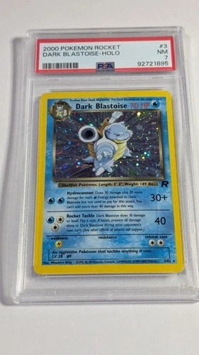 Pokémon TCG Dark Blastoise Holo Rare Card PSA 7 NM