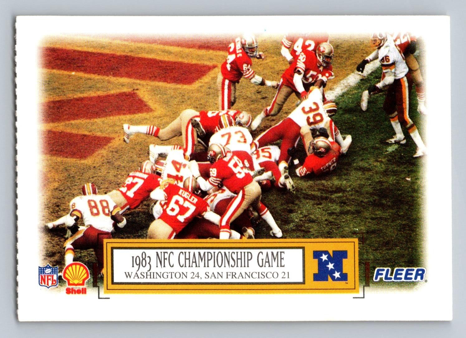 1995 Fleer Shell #8 1983 NFC Championship Game