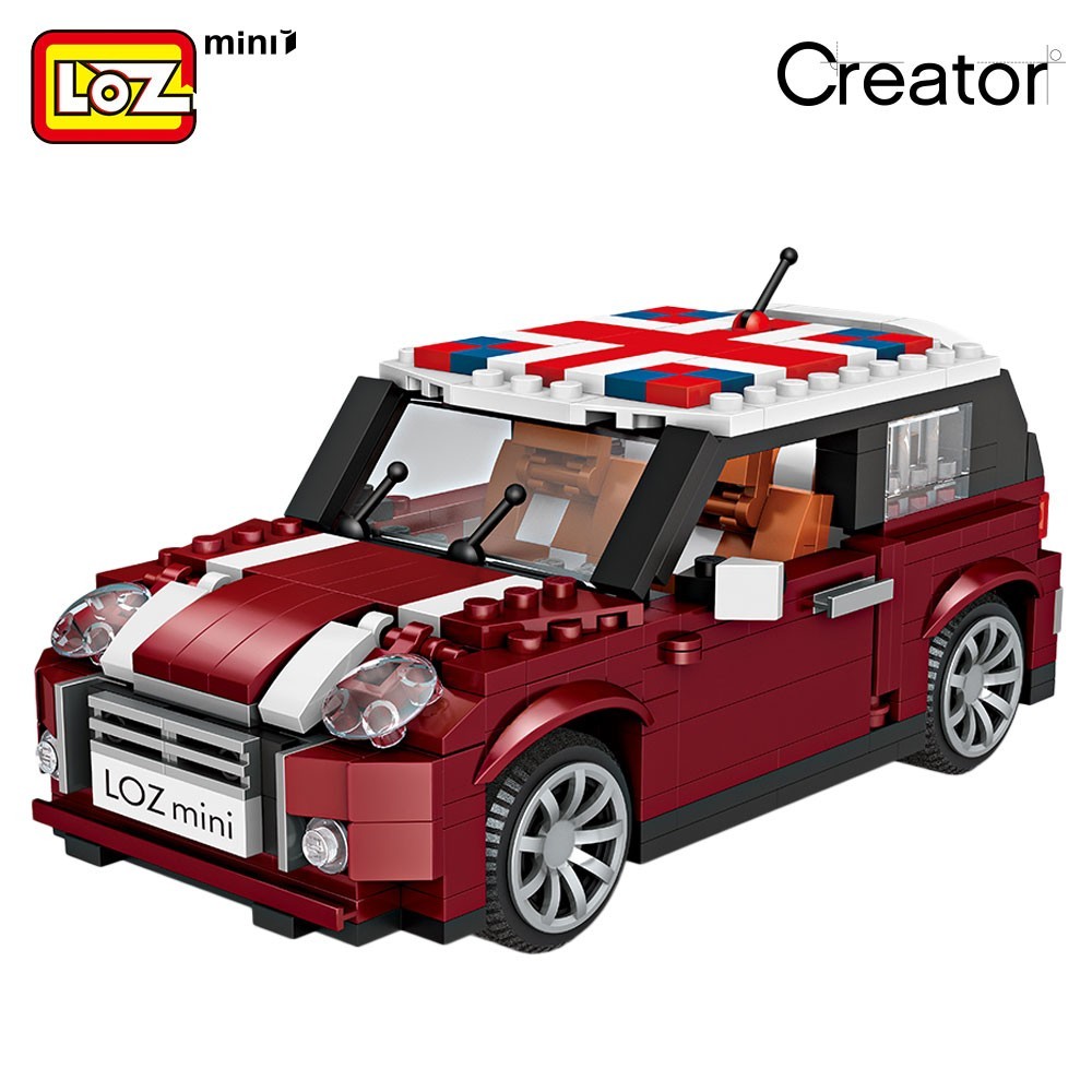 LOZ Voiture Mini Cooper Idée Cadeau Anniversaire Originale pour Homme et Femme