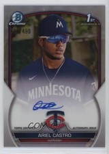 2023 Bowman Chrome Prospect Refractor 209/499 Ariel Castro #CPA-AC Auto 0ca0