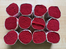 Vintage 12 Packs Shillcraft Wool Blend Rug Yarn Red Pre-Cut Latch Hook 94