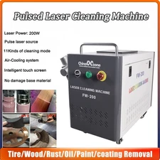 200W JPT Pulsed Laser Cleaning Machine Gaussian beam Remove Rust/Oil/Paint