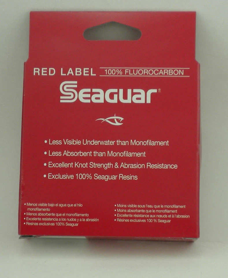 Línea de fluorocarbono Seaguar 8RM250 etiqueta roja prueba de 8 lb 250 yardas Foto 3 de 3
