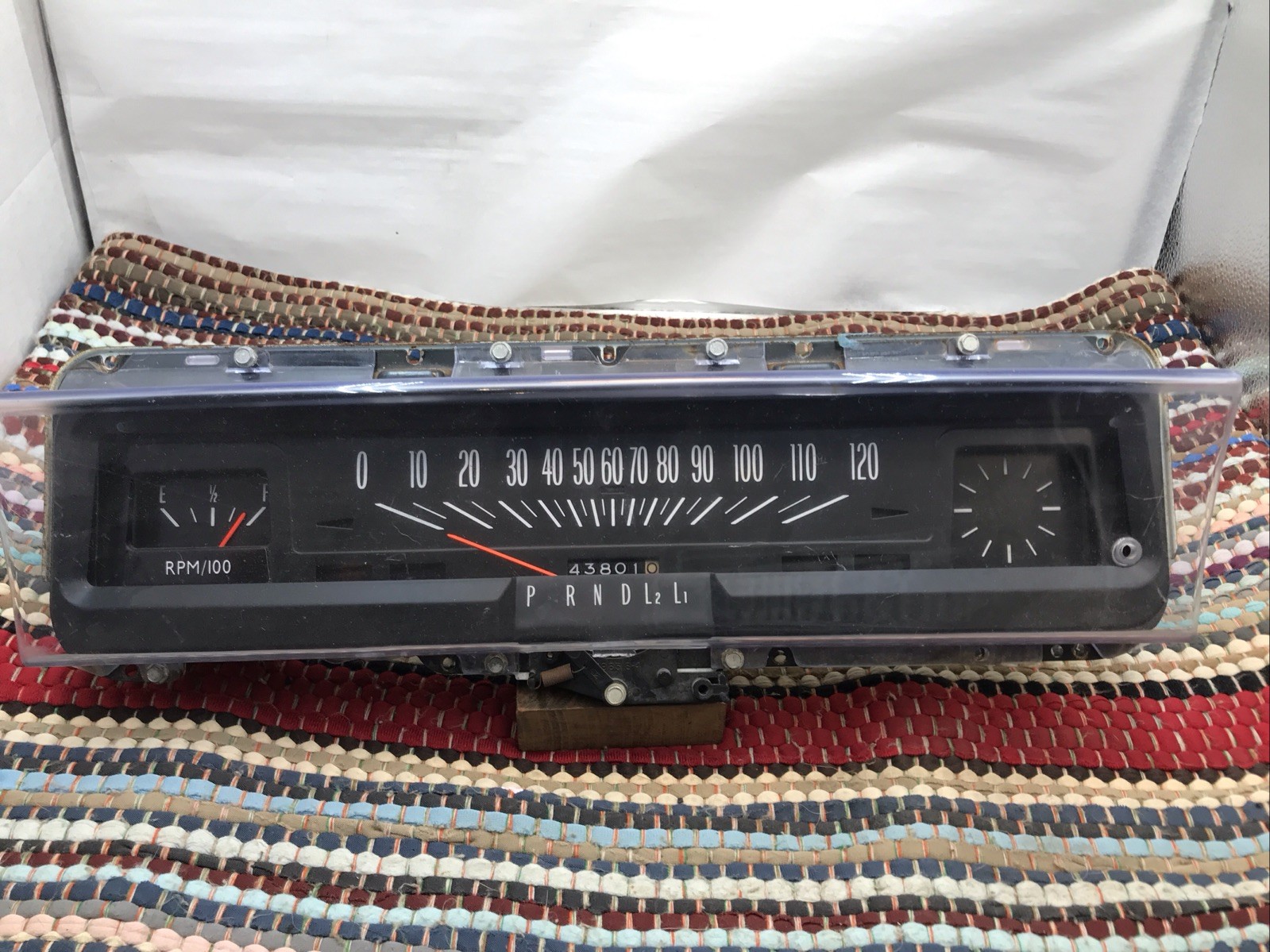 1969 1970 1971 1972 1973 Chevy Nova Dash Cluster  GM Clock Original Automatic