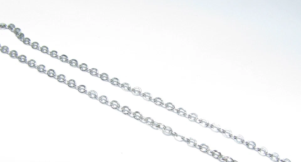 Collana Placcata In Rodio Con Pendente In Pietra Trasparente E Iridescente - Immagine 4 di 4