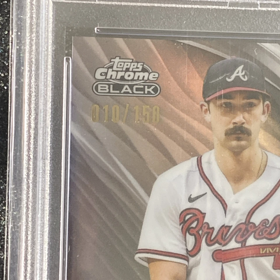 2024 Topps Chrome Black Spencer Strider Refractor Auto #/150 Braves - Image 2 of 4