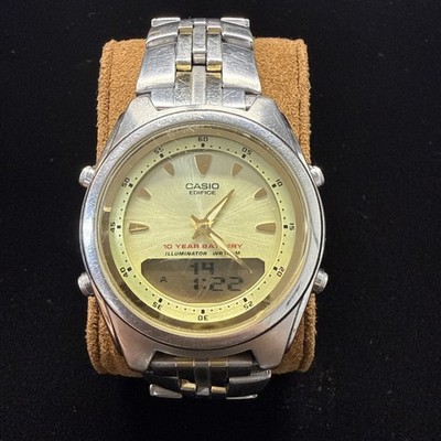 Casio Edifice EFA-109 40mm Analogue-Digital Watch Working NEW BATTERY