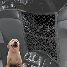 3-Layer Car Mesh Organizer Storage Bag Between Front Seats Kid Dog Pet Net Ba...