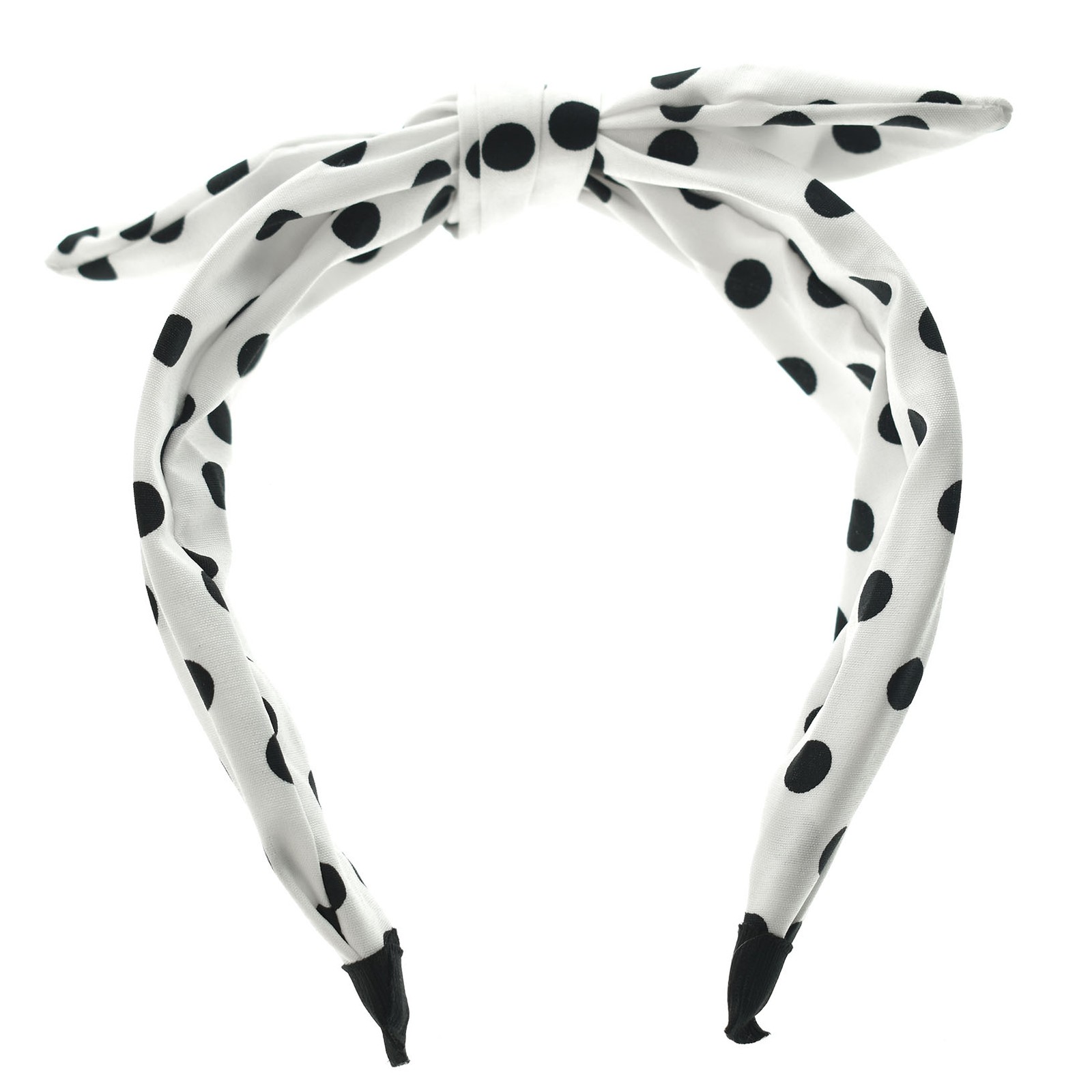 Women's Headband Wave point Hairband Bow Wide Knot Cross Tie Hair Band Hoop US