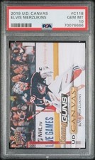 2019-20 Elvis Merzlikins Upper Deck Young Guns CANVAS Rookie RC PSA 10 GEM MINT