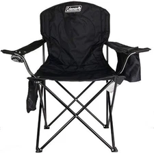 Portable Camping Chair, Cushioned Seat & Back, Side Pockets & Carry Bag, Patio