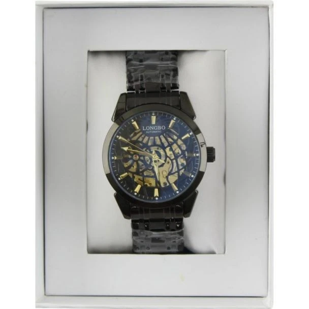 Reloj Longbo Hombre Automático con Pulsera de Metal - Pistola de Metal D3 Foto 2 de 4