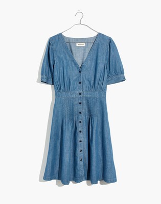 Madewell Denim Daylily Dress Women's Sz 2 cotton and lyocell Annetta Wash Dress
