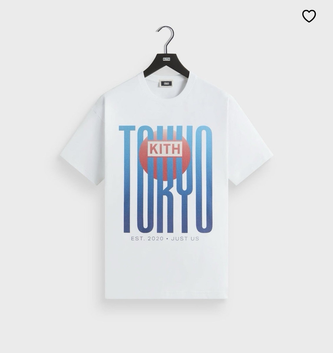 KITH Tokyo Classic Logo Vintage White Tee Size XL (New