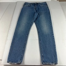 Levi's Jeans Women's 29x27 501 Skinny Ankle High Rise Blue Stretch Denim Tag 27