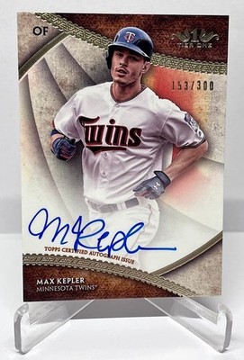 2017 Topps Tier One Break Out Autographs On Card Max Kepler 153/300 Twins