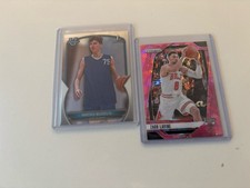 Bowman U 1st Bowman Matas Buzelis RC + Prizm Zach Lavine Pink Cracked Ice Bulls