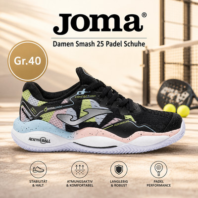 Joma Smash 25 Damen Padel Tennis Schuhe Phylon-Dämpfung Gr.40 Neu & OVP