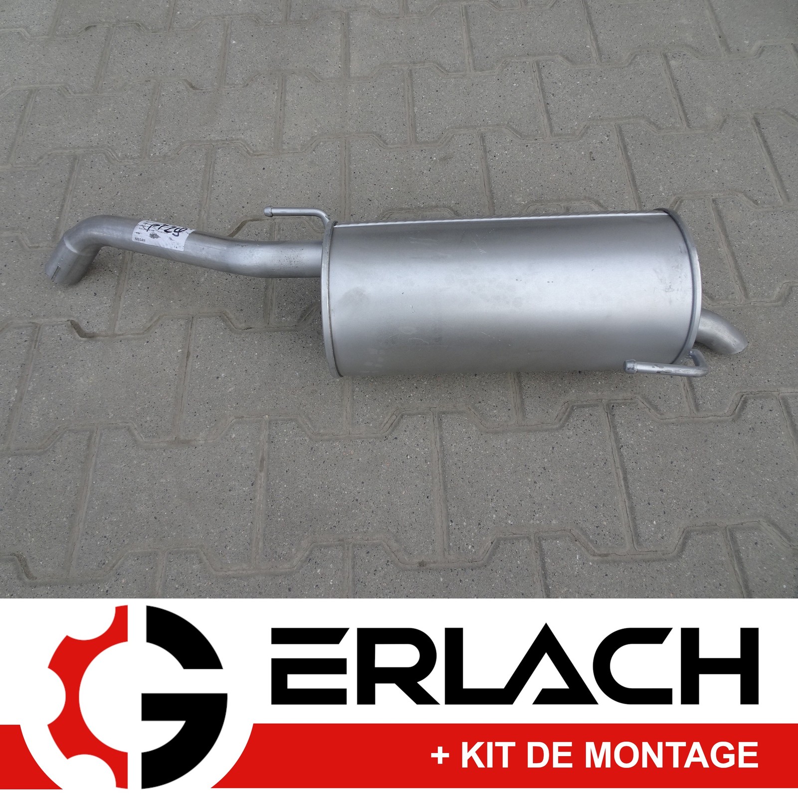 Silencieux arrière haute résistance pour Nissan Micra 3 et Note moteurs essence 1.2 et 1.4