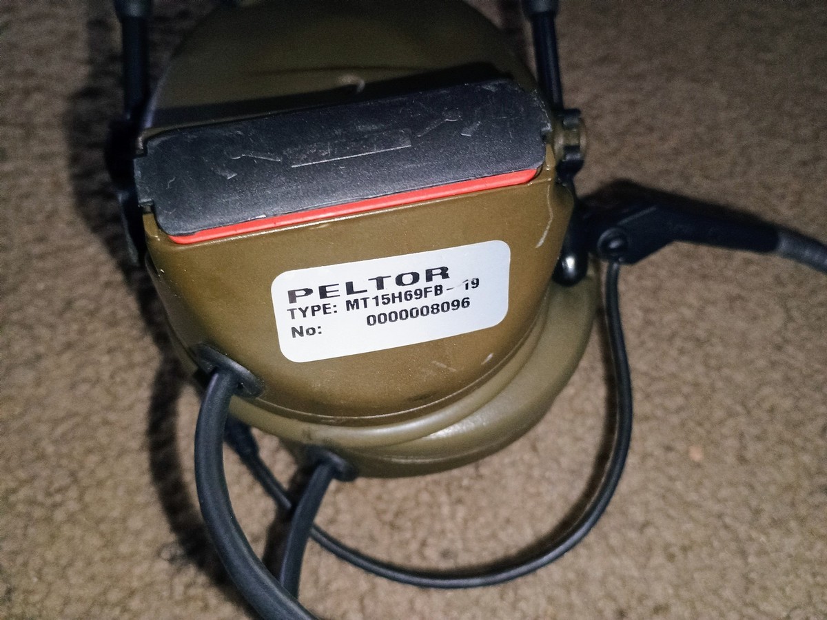 New 3M Peltor COMTAC II Communication Headset MT15H69FB-19 Dual