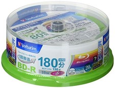 20 Verbatim Blu Ray 25Gb Bd-r Single Layer 6x Speed Original Spindle Printable