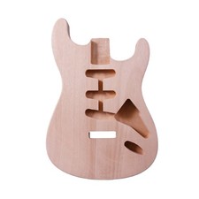 Mahogany Wood Electric Guitar Body SSS Pickups Bolt on Heel for Replacement Body
