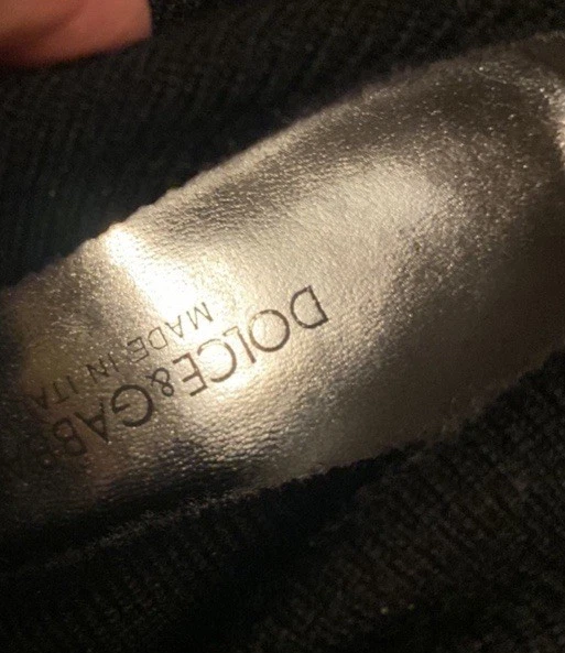 DOLCE & GABBANA StretcBlack Stretch Sock Boots With Patent Leather Stiletto 37.5 - Image 4 of 4