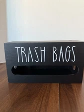 Trash Bag Holder Wooden Trash Bag Dispenser Roll Holder Trash Bag Organizer