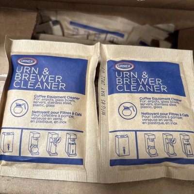 Urnex Urn and Brewer cleaner. Box Of 48-1oz Individual Packets.
