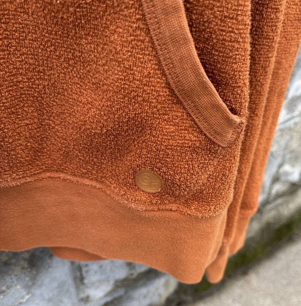 Outerknown Hoodie Mens L Orange Hightide Pullover Outdoor Terry Organic Surf