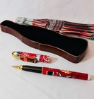 Vintage 1996 Coca Cola Bottle Shaped Tin with History & Writing Pen Inside! — photo 8