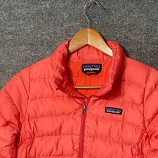 Patagonia Jacket Kids Large Pink Down Insulated Puffer Coat Youth L 12 Hoodless
