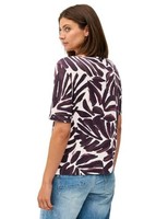 Cecil Damen Tunika-Shirt, Blau, 100% Baumwolle, LäSsiger Stil