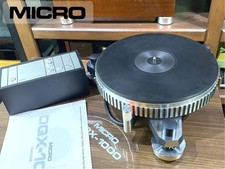 Micro DQX-1000 Quartz Direct Drive Turntable With Control Unit Serviced Japan