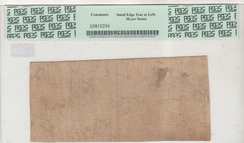 1862 $1 One Dollar Confederate States of America Note T-44 PCGS VF 20 - Image 2 of 2