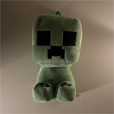 Minecraft Creeper Plush Small Backpack 12 in Green/Black Zip Adjustable Straps