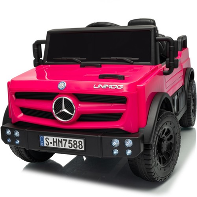 #ad Licensed Mercedes Benz Car for Kids 12V Ride on Car Remote Pink Electric Vehicle $116.99