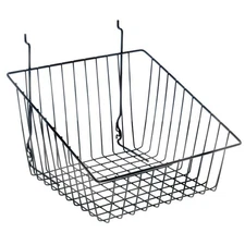 Black Tapered Slatwall Baskets