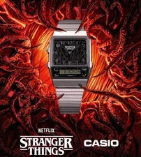 Casio G-SHOCK AQ-800EST-1AJR Stranger Things Silver US IN HAND SHIPS NOW