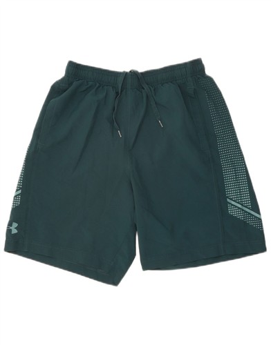 Under Armour Mens Heat Gear Sport Shorts Small Green Spotted AQ20