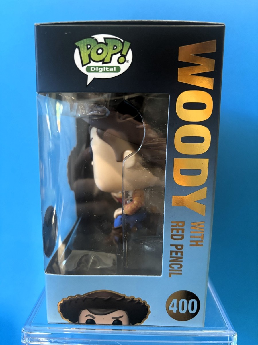 Funko Pop Disney 400 Woody With Red Pencil Droppp Exclusive LE