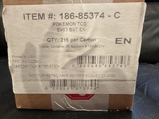 SEALED 2023 SV03 Obsidian Flames Pokemon Booster 6 Box Case - 216 PACKS!!