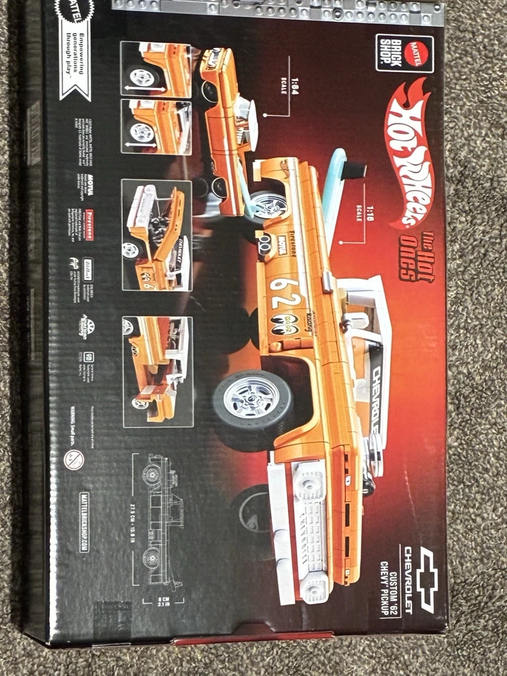 Camioneta Chevy Mattel Brick Shop Hot Wheels Elite Series The Hot Ones Custom 62 Foto 3 de 3