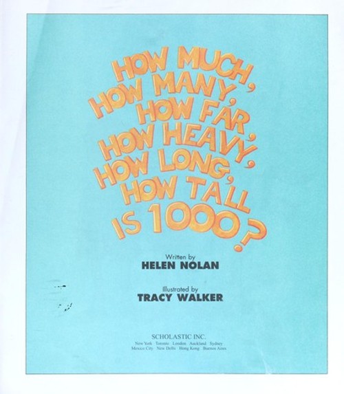 How much how many how far how heavy how long how tall is 1000 ? HFree US Delivery | ISBN:0439355850