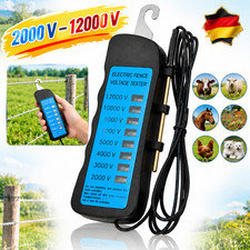 Spannungspr&uuml;fer f&uuml;r Elektrozaun 2000V-12000V wasserdichter Zaunpr&uuml;fer tragbar