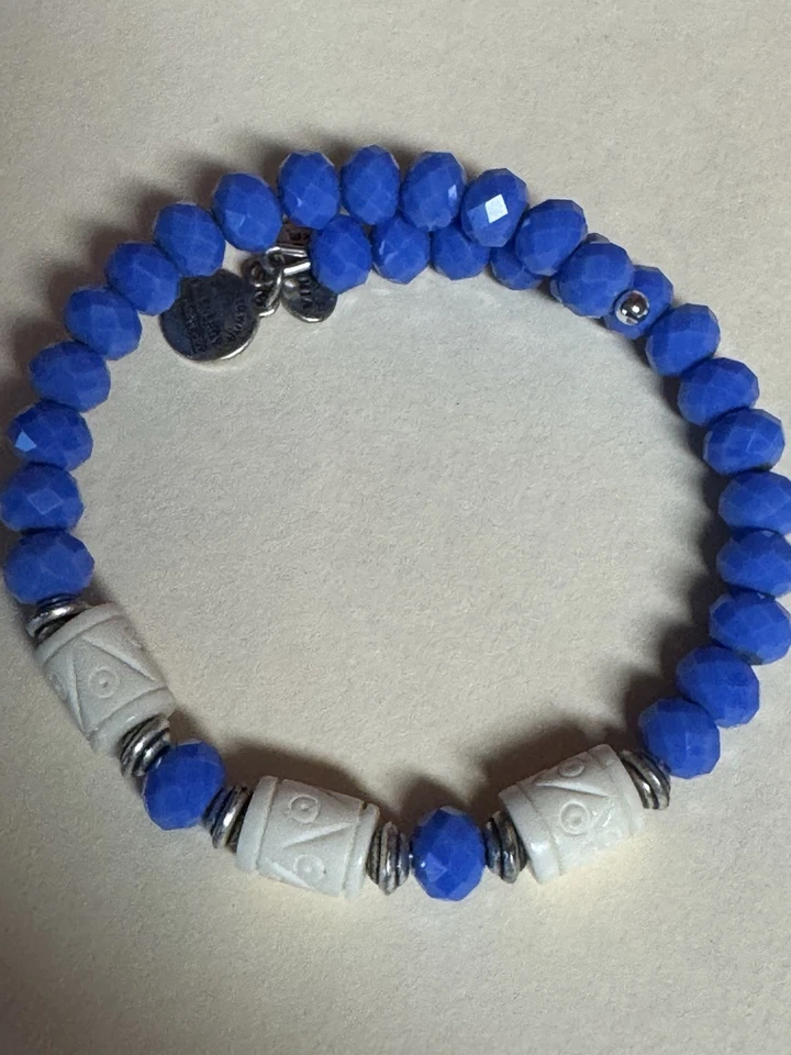 2 ALEX & ANI VINTAGE 66 CANYON UNCHARTED CALYPSO WRAP & Deep sea bracelets - Imagem 2 de 4